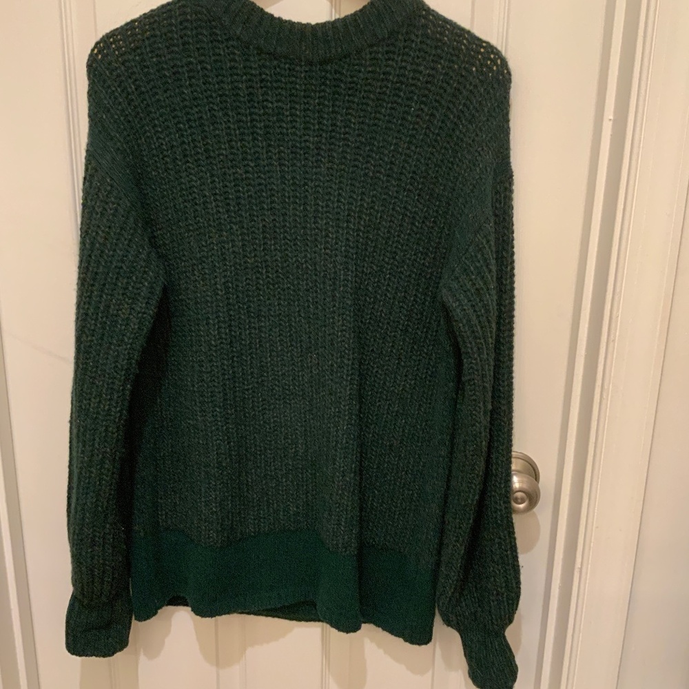 Rebecca Taylor Tweed Sweater - Forest